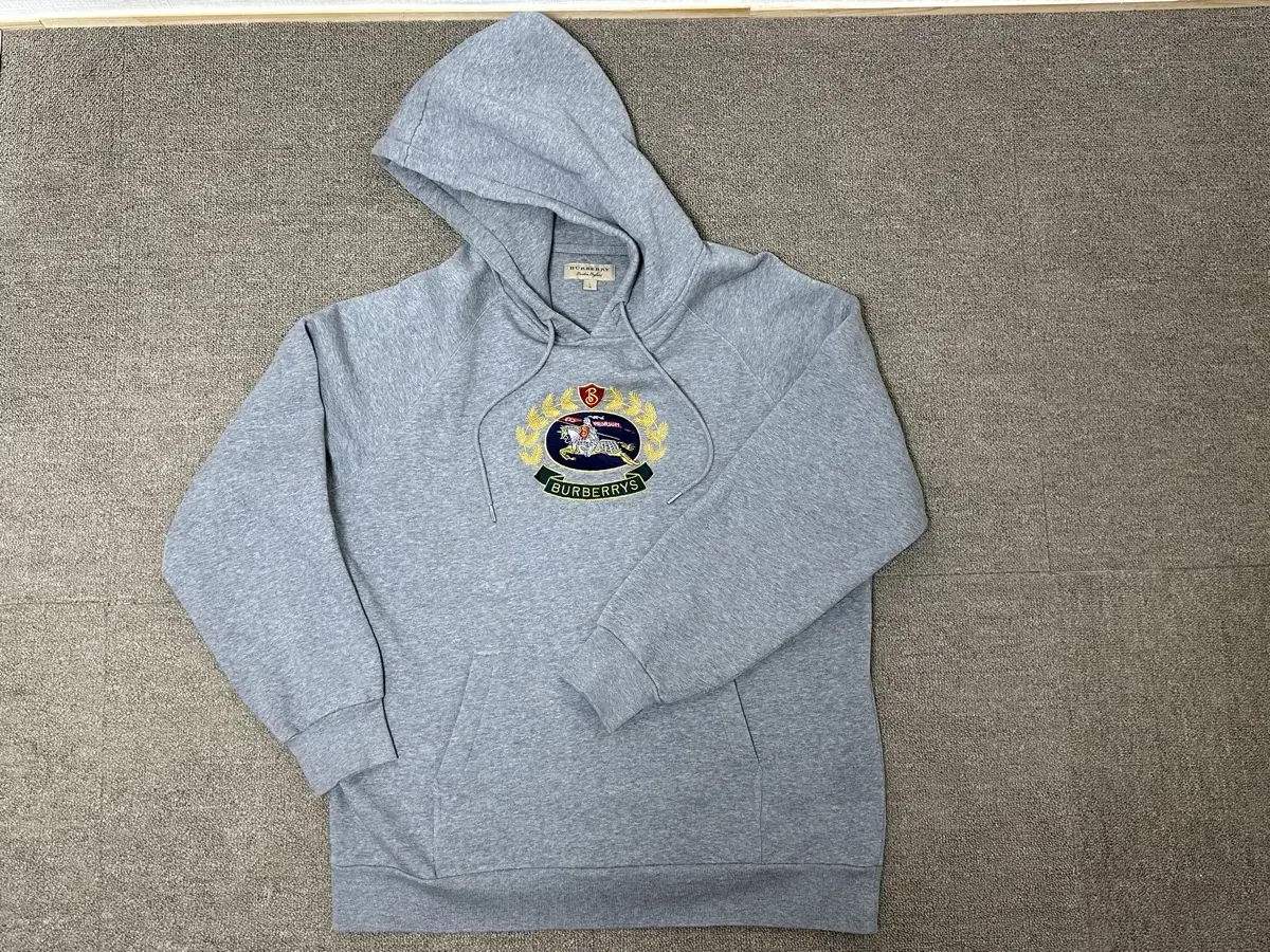 Genuine Burberry Embroidered Archive Logo Oversized Hoodie L in Korea