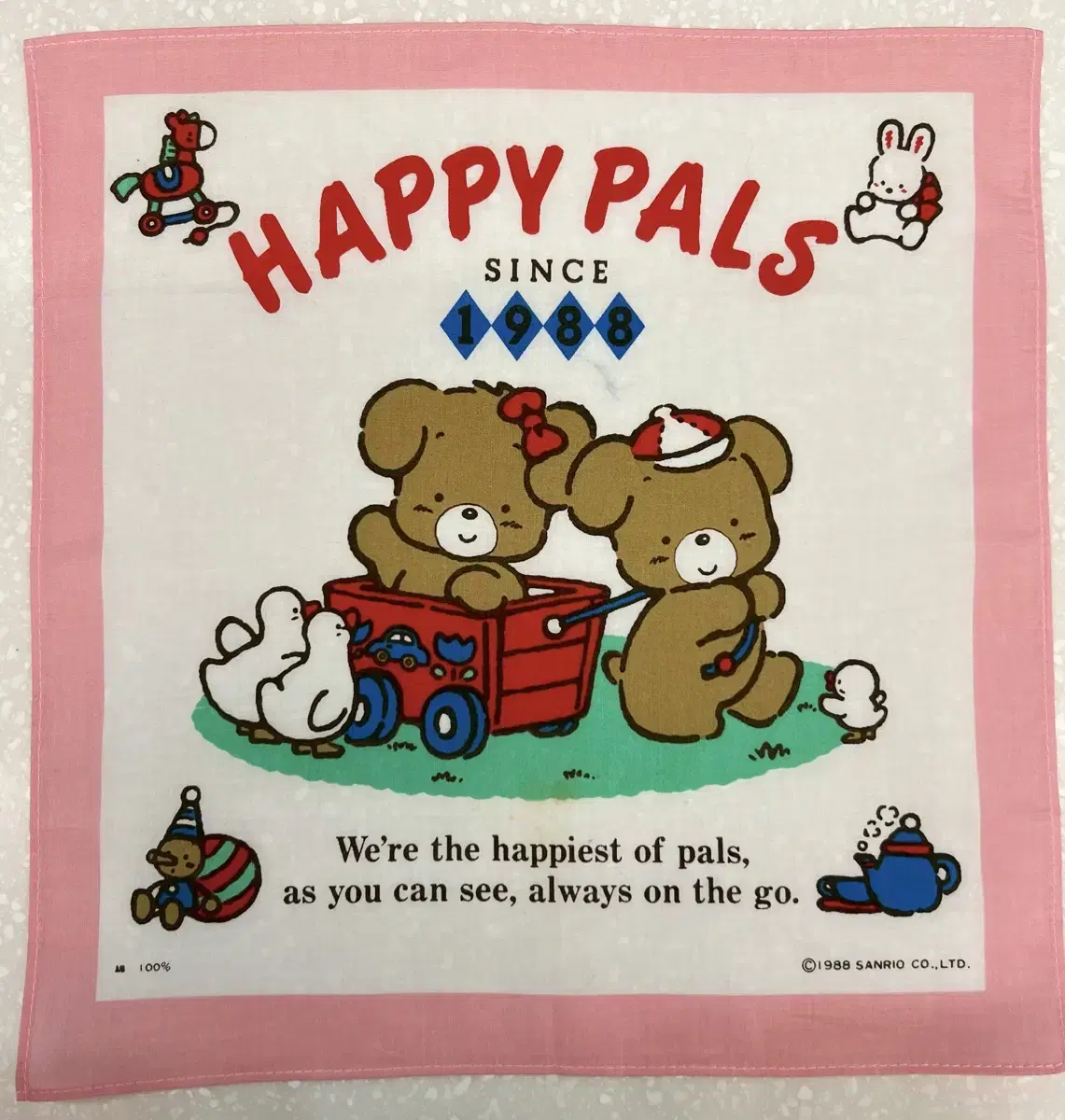 고전 산리오 Happy Pals 손수건