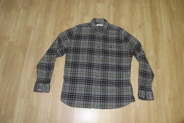 (110)Bean pole/black beige check shirt