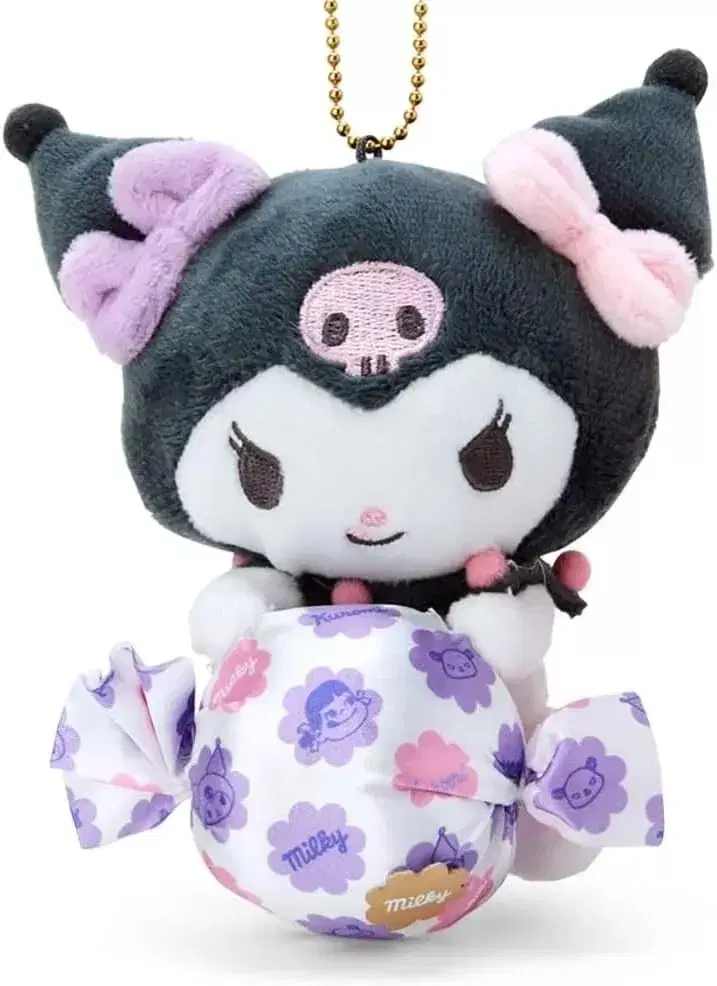 (Discount!!)Limited edition Kuromi,Milky collaboration mascot doll keyring