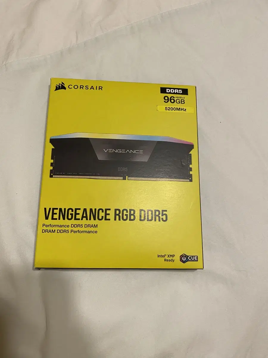 커세어 DDR5 Vengeance RGB 96GB 메모리