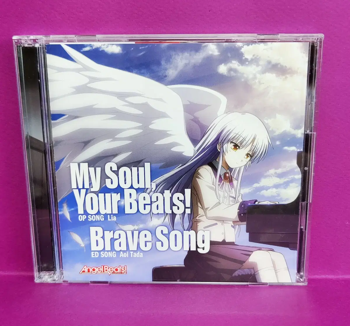 angelbeat op ed album brave song kanade #artbook anthology blood