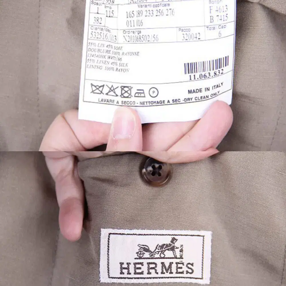 HERMES 에르메스 싱글수트(리넨/실크)54/54 사이즈(해외발송)