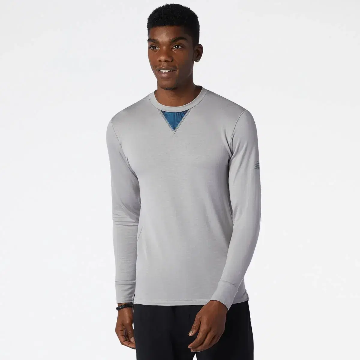 (hot sale) new balance men's baselayer long sleeve tee