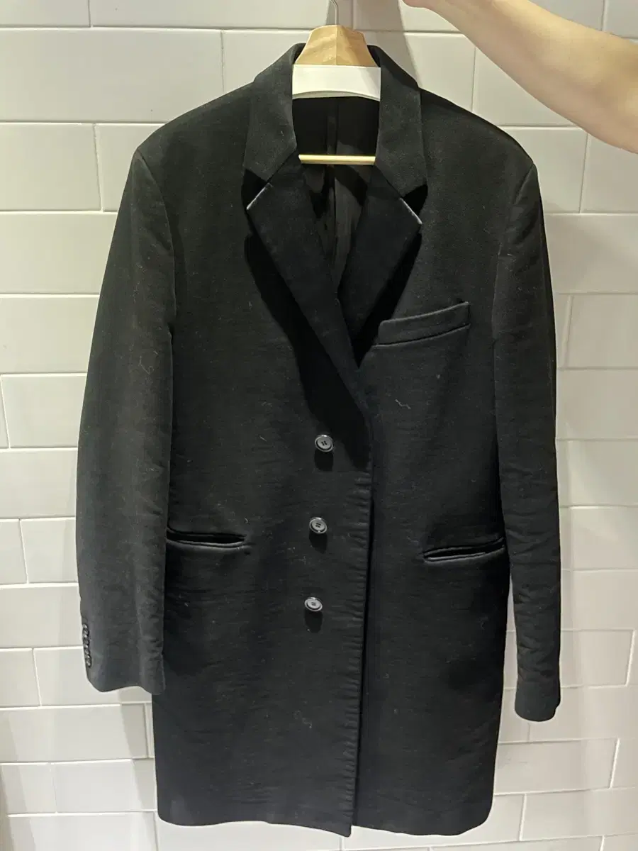 Helmut Lang Early Nubuck Black Coat