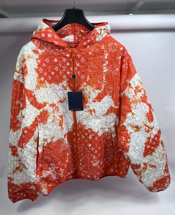 [50] Louis Vuitton Monogrammed Bandana Windbreaker Jacket