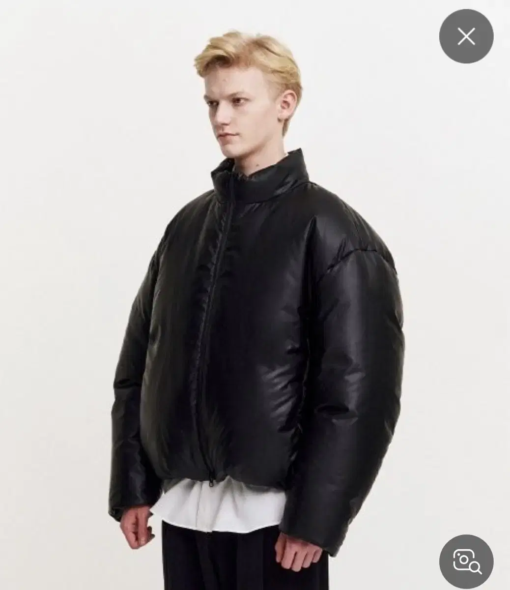 MMGL Short Padded Leather Puffer