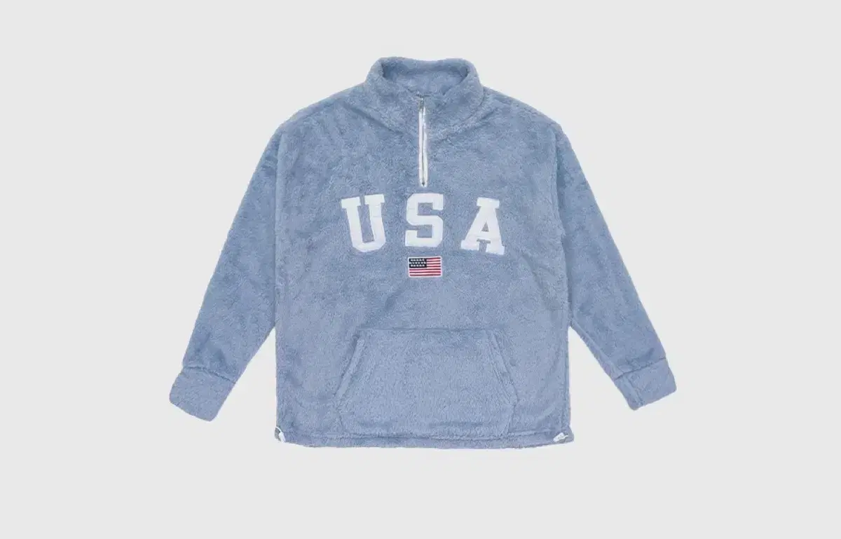 USA Embroidered Fleece Overfit Vahn Anorak Hoodie