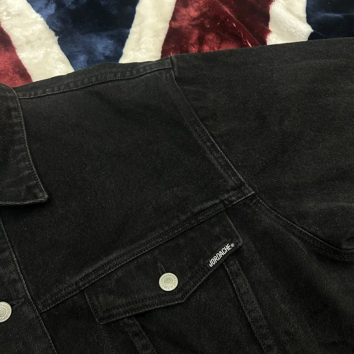 [L]Jordache 90s Denim Tucker Jacket/black jean