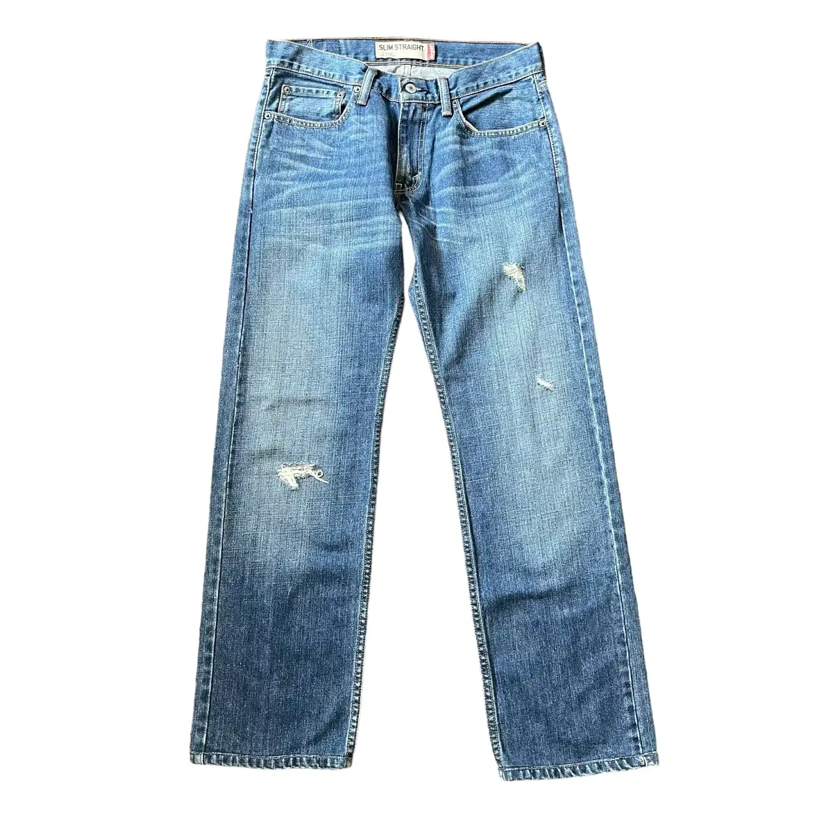 (32) Levi's 514 Destroyed Wash Denim Pants