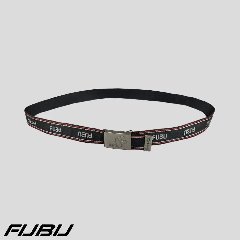 FUBU 00S 푸부 후부 블랙 레드 실버 글리터 라이닝 스펠아웃 패턴