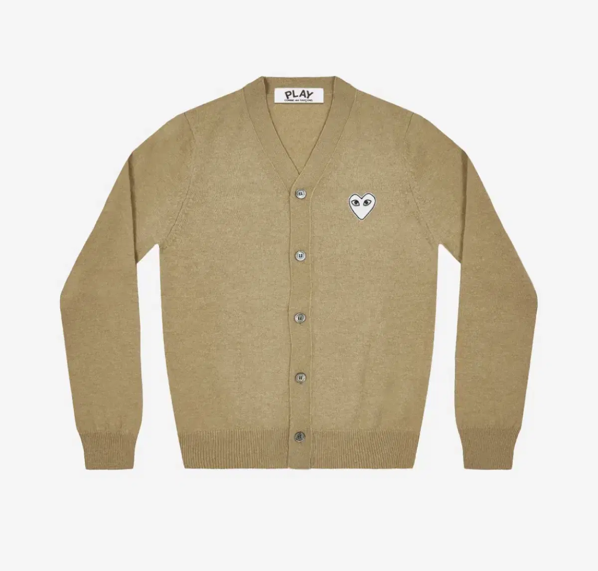 (Brand New) Comme des Garçons Cardigan White Waffen Camel S,L