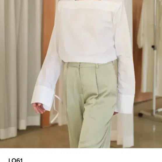 Lo61 Square Neck Blouse in White