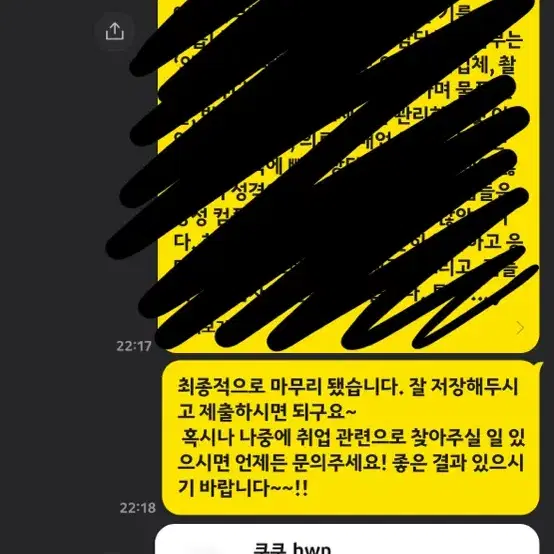 자기소개서 대필!!