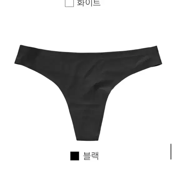 마른파이브 심리스 티팬티 m블랙 3장