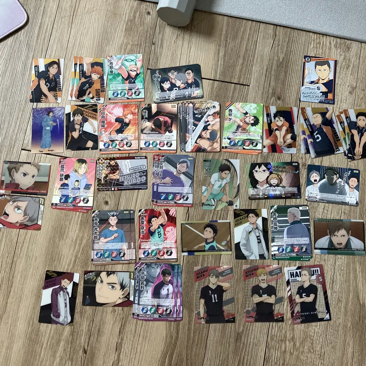 Wts of kards such as haikyuu babo ka klaka