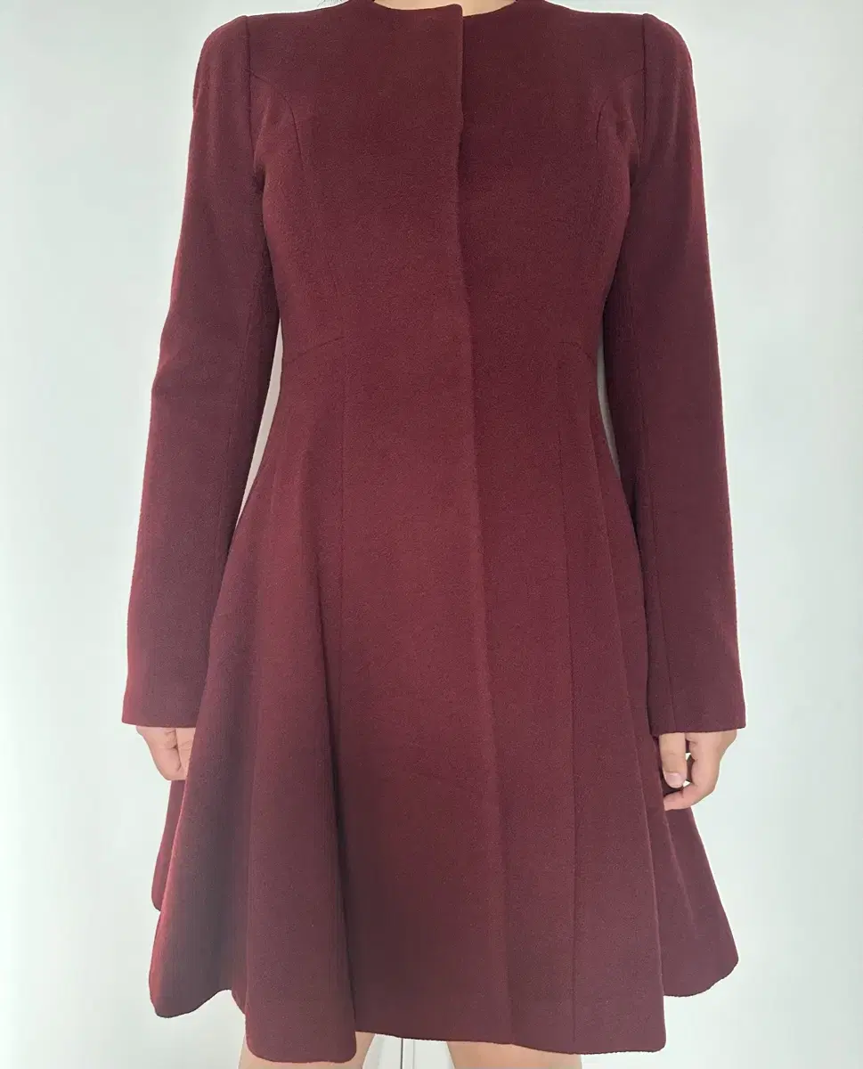 Lenny Bon Burgundy Coat (Cashmere Wool)