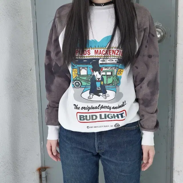 80's Bud Light Faded Sweatshirts