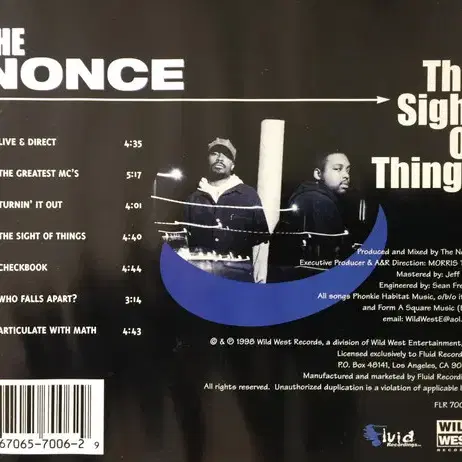 CD - Nonce - The Sight of Things - USA