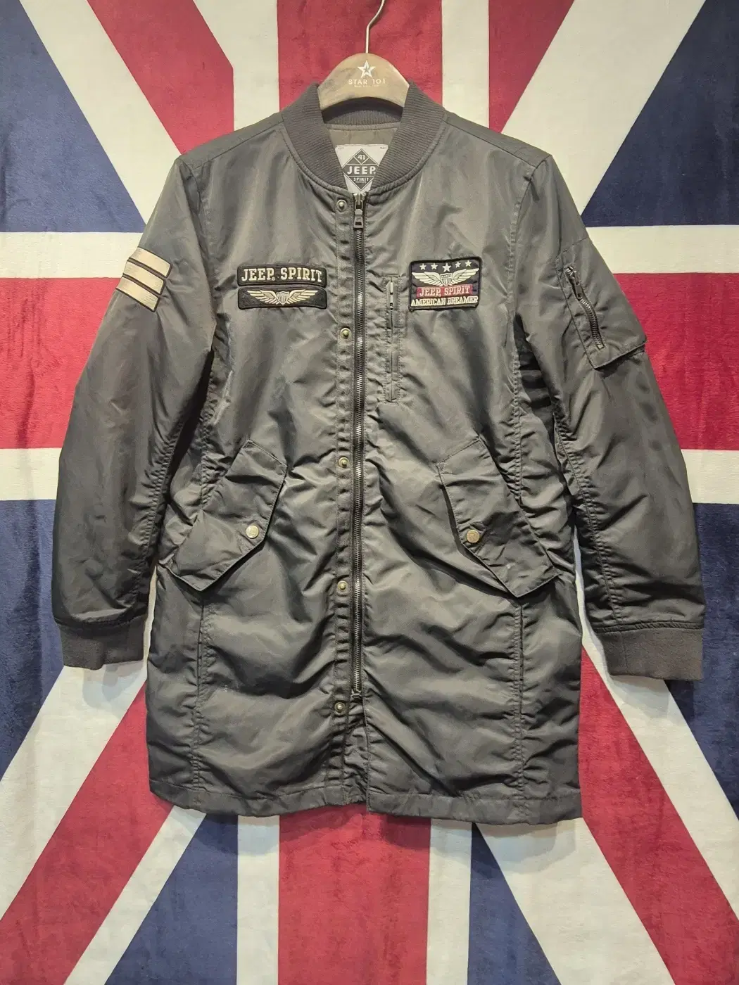 [S] Jeep Nylon Vintage Aviation Jumper