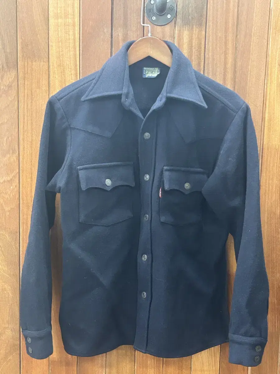 Denim Heavy Flannel Navy Cotton Shirt Jacket