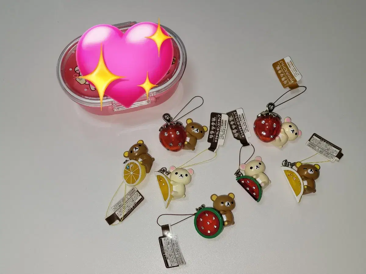 Rilakkuma Classic Fruit Strap keyring Korilakkumin