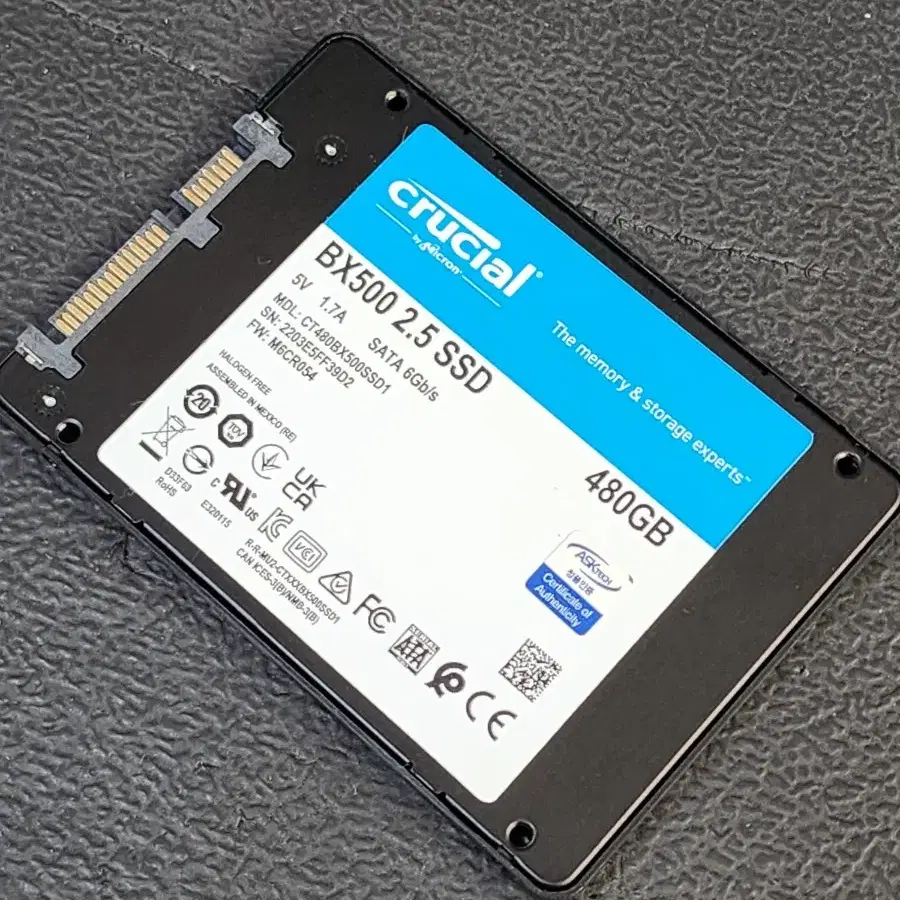 마이크론 ssd bx500 500gb 싸게 처분