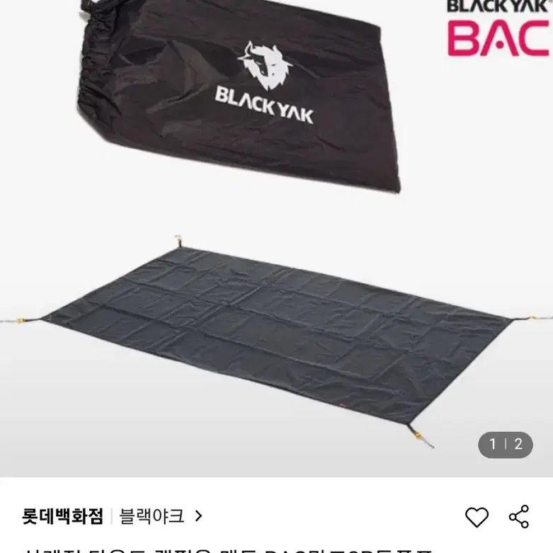 블랙야크 마크2P 돔텐트 및 풋프린트