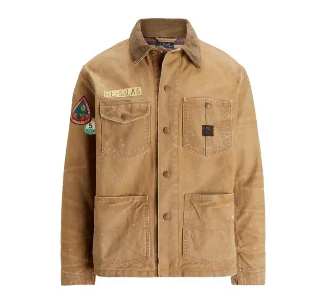 (NEW) Polo Ralph Lauren Jacket (Waffenpatch, Work Canvas Jacket)