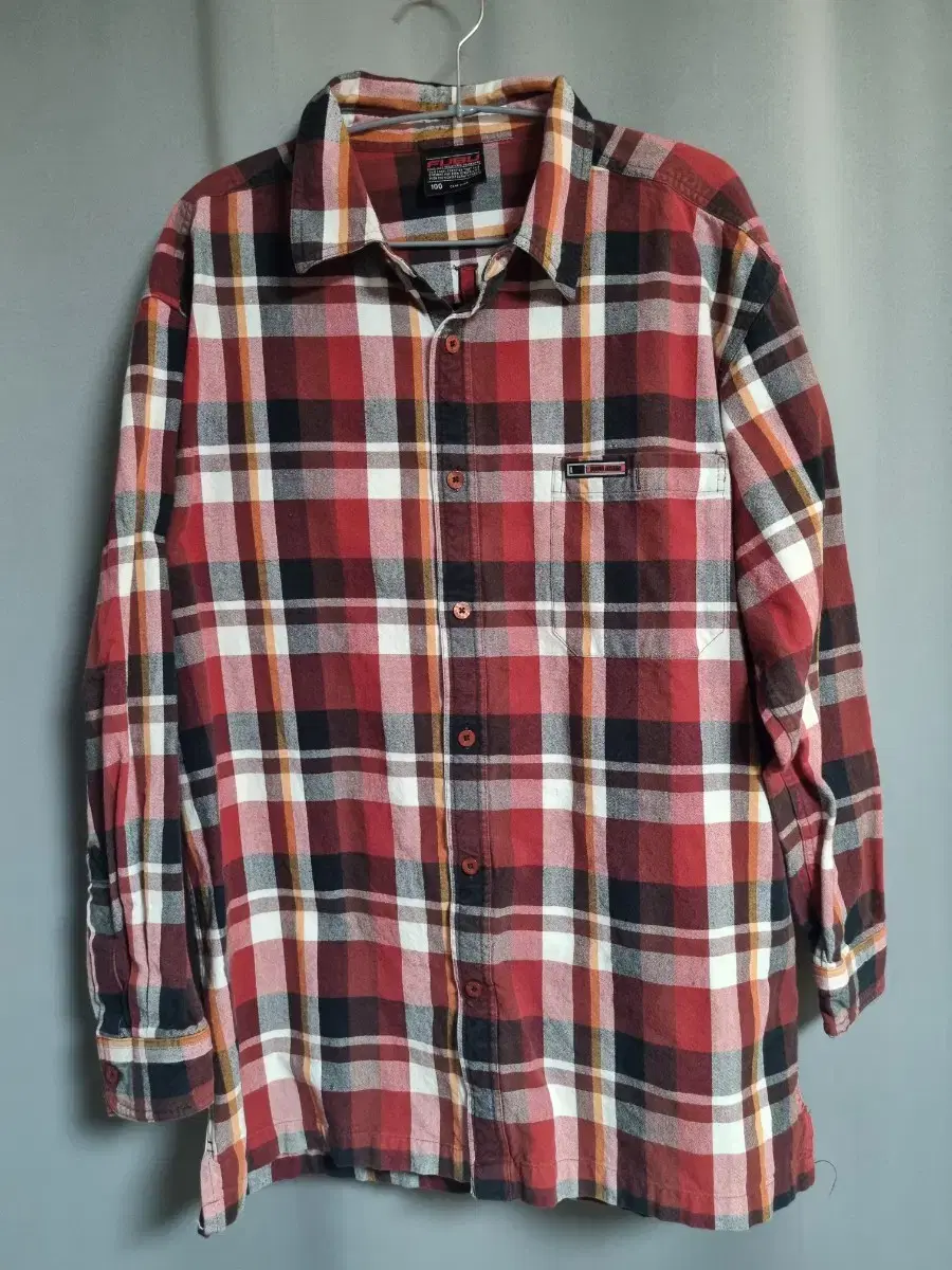 Foo Boo Vintage Old School Hip Hop Big Size Check Overfit Pocket Southern Shirt