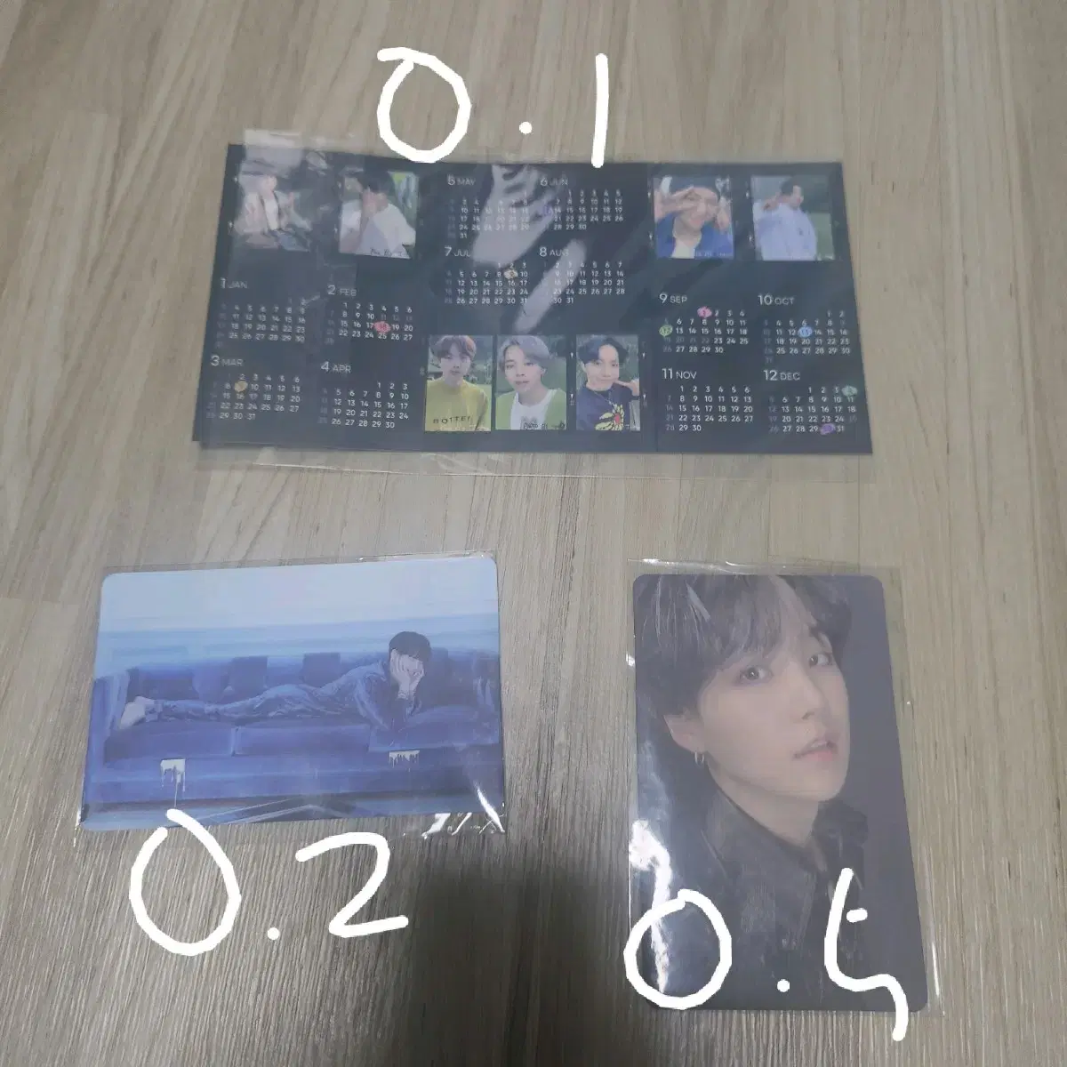 Suga photocard BE,MAPSOL2 , Season's Greetings 2021