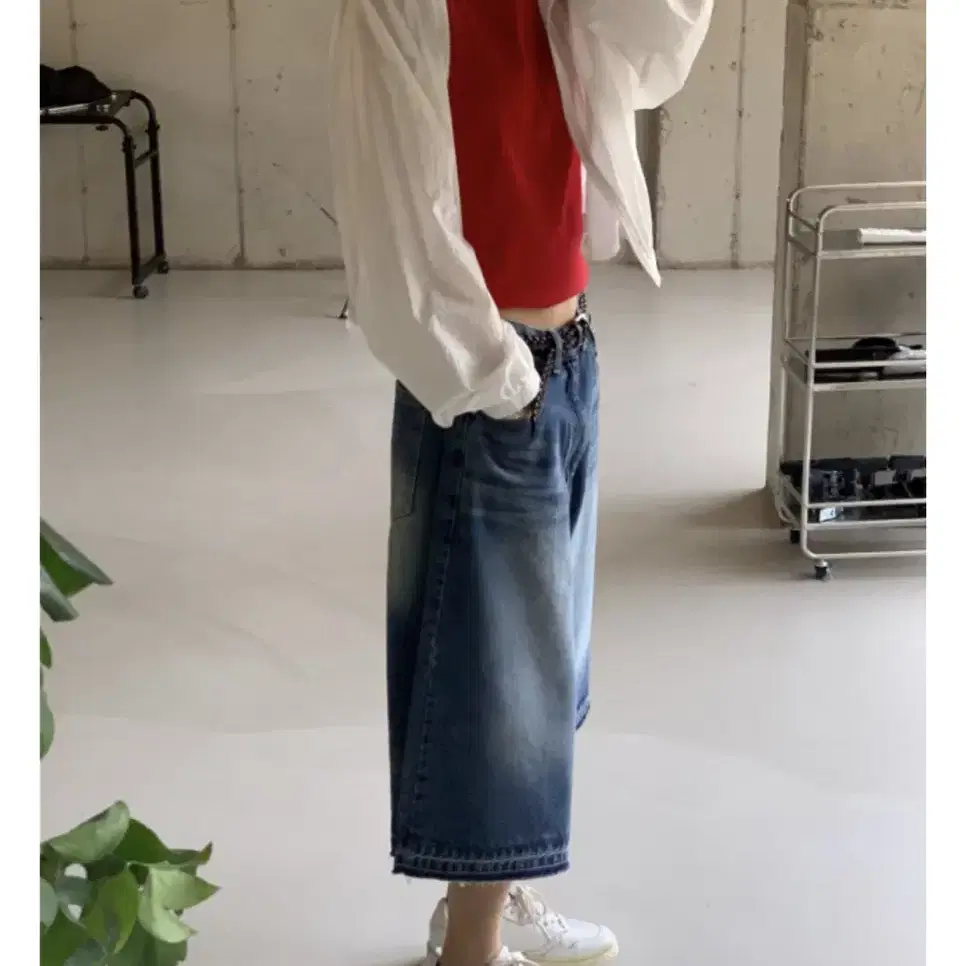 서울베이스드 WAVE BERMUDA PANTS BLUE S