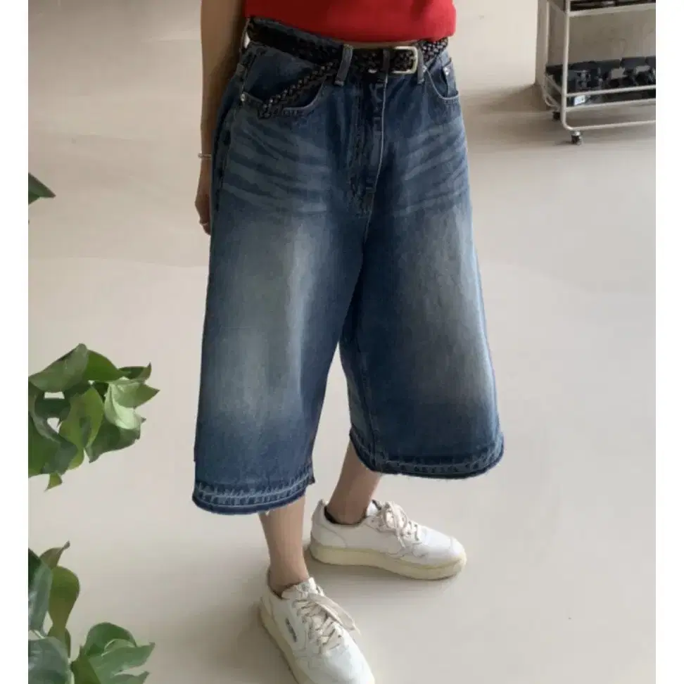 서울베이스드 WAVE BERMUDA PANTS BLUE S