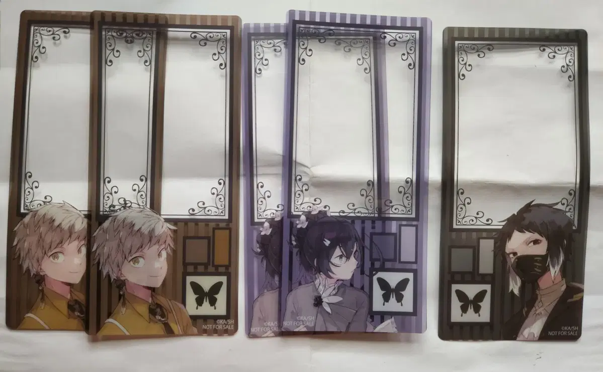 Moons Dog 10th Anniversary Pair Transparent Photo Card Bookmark Atsushi Kyoga Akutagawa