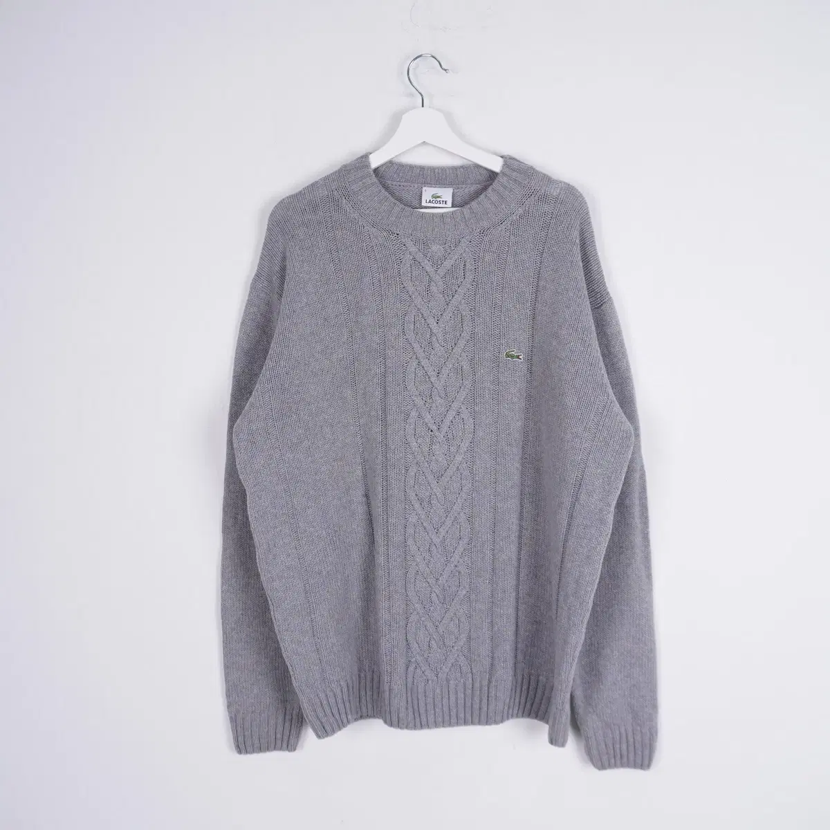 Lacoste Gray Pretzel Knit VIZ1480