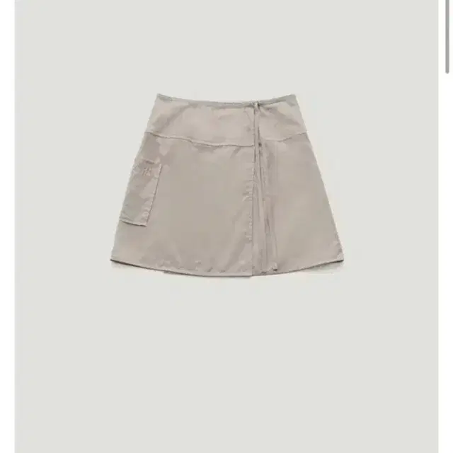 파르벵 SIDE POCKET WRAP SKIRT_LIGHT GREY