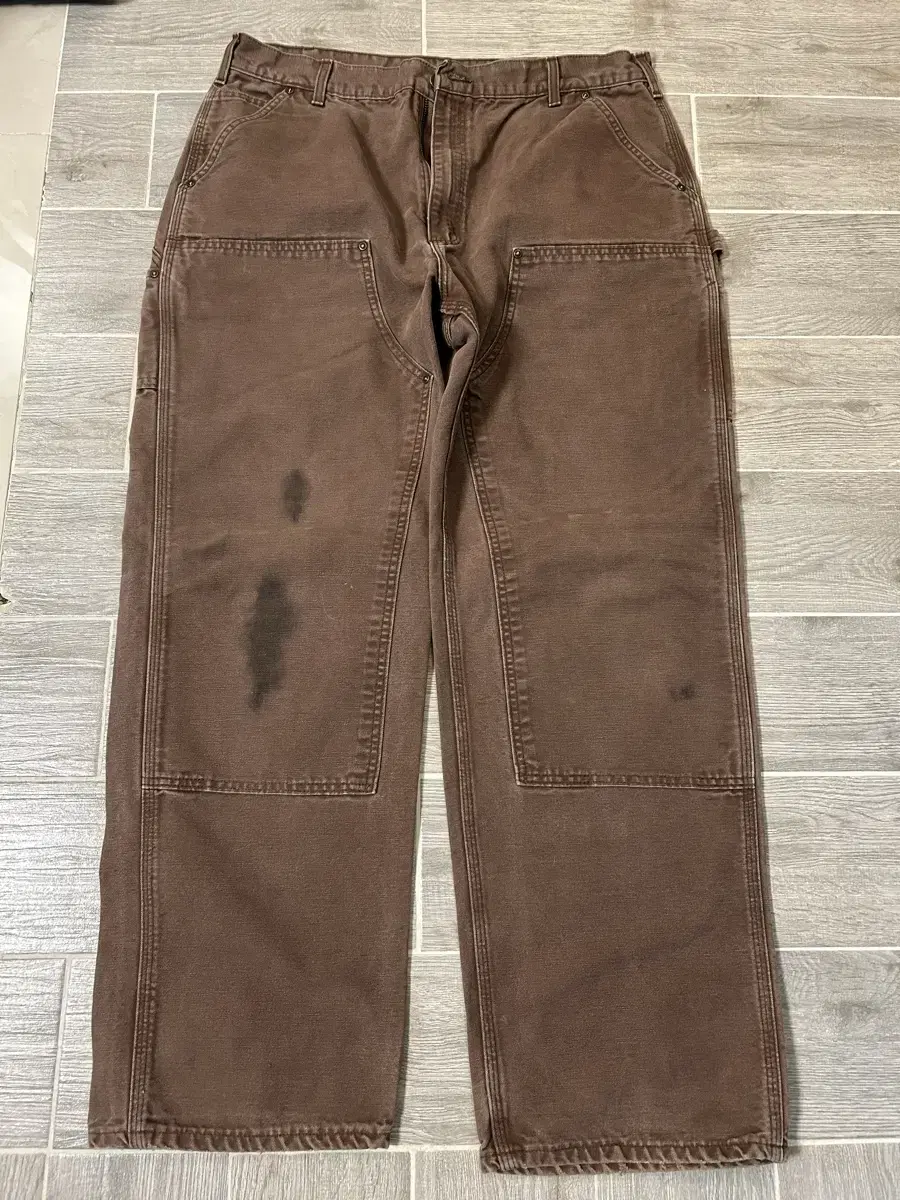 Vintage Calhart Double Knee Pants Brown for sale