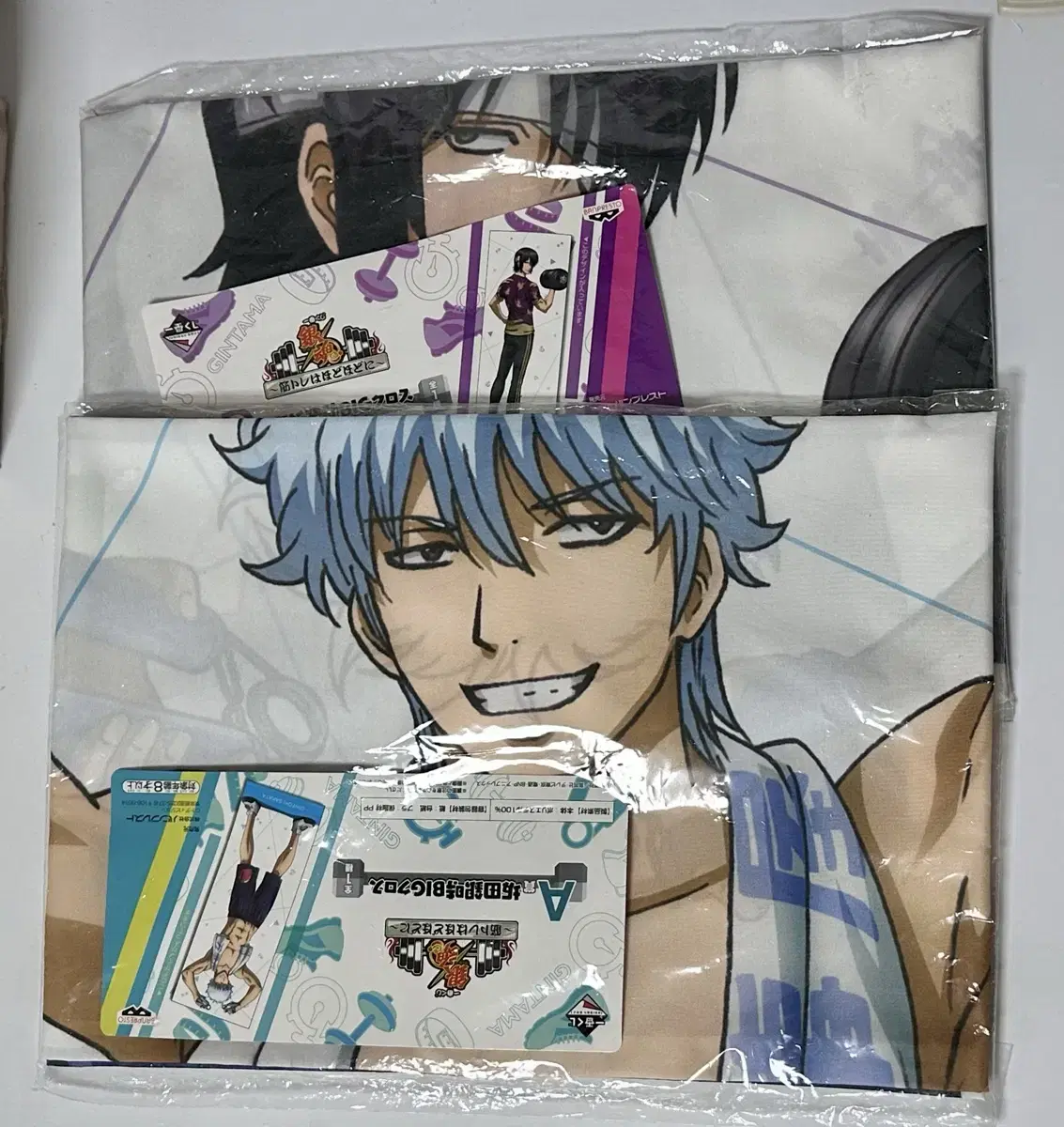 Gintama Gintoki Shinsuke Big Fabric poster Towel sealed Athletic Multicross