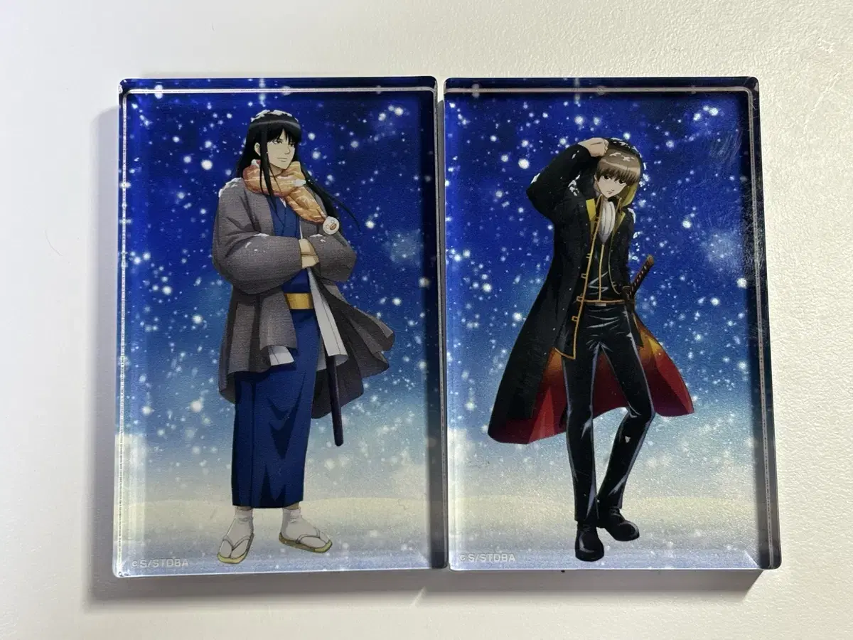 Gintama Winter Night Block acrylic Katsura Kotaro Okita Sogo 1.0