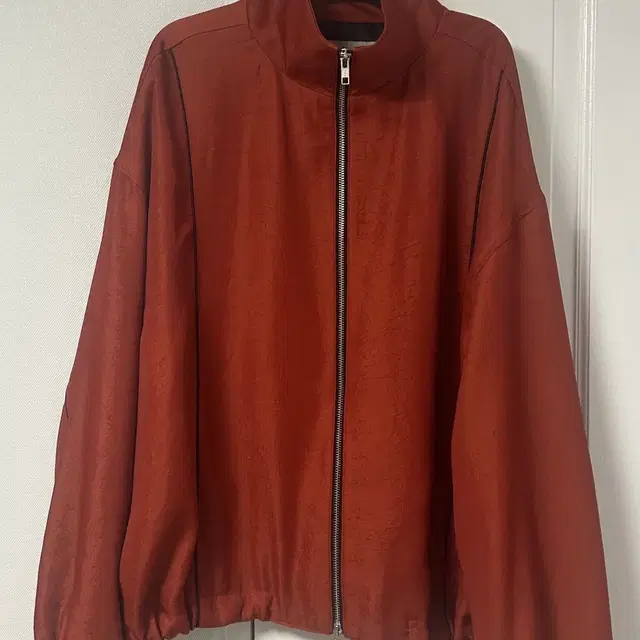 비긴202 Vintage Satin ZipUp Blouson red(1)