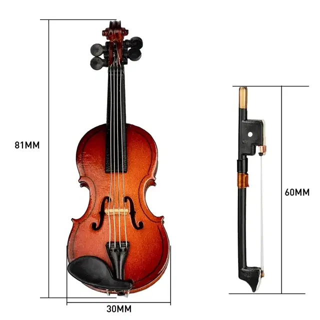 1:12 미니어처 첼로 바이올린 실바니안 오비츠 솜인형 인테리어소품