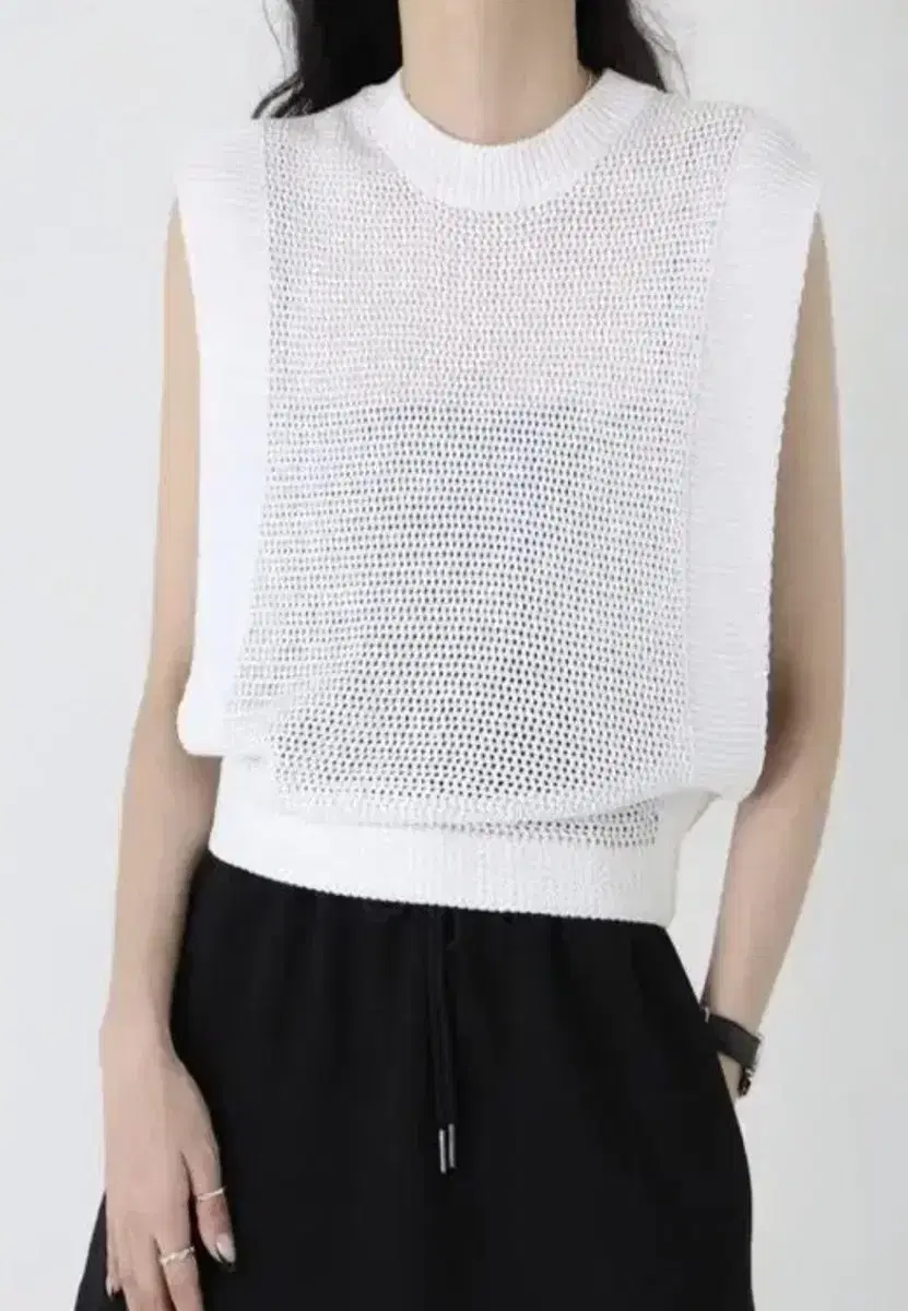 트리밍버드 knit set-up vest [ Ivory ]