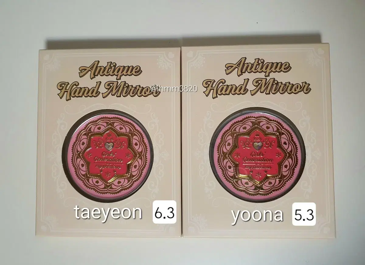 Girls Generation taeyeon yoona Antique Hand Mirrors sealed WTS