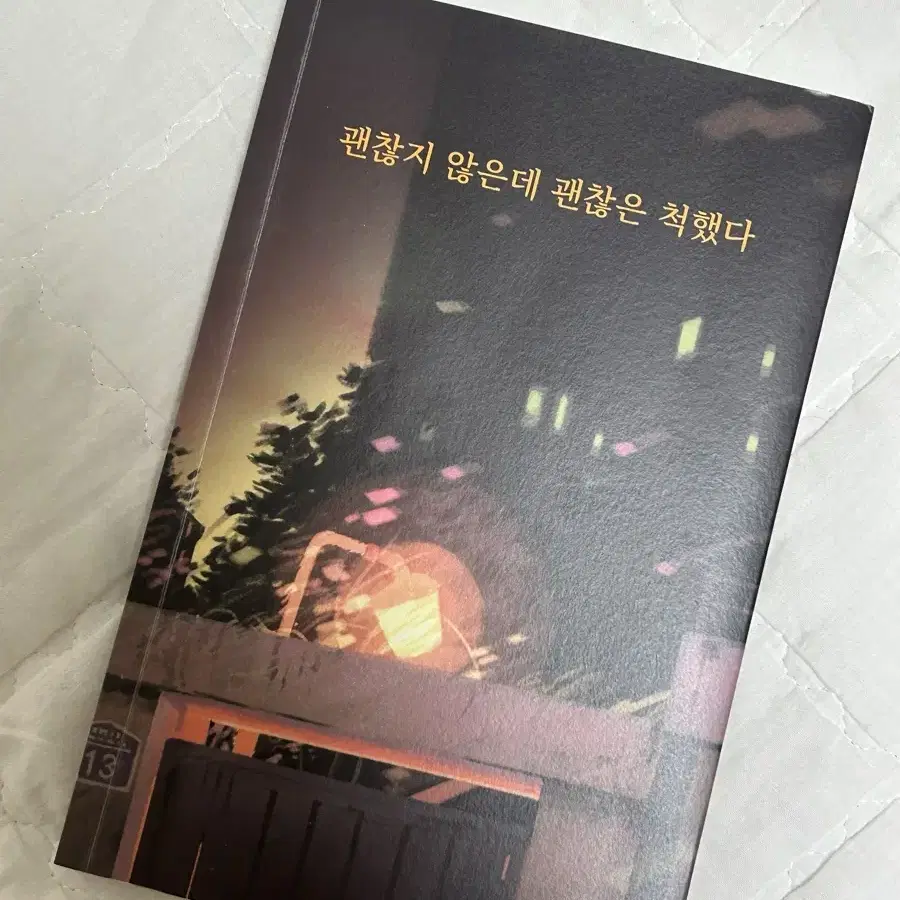 괜찮지 않은데 괜찮은 척했다(시/에세이)