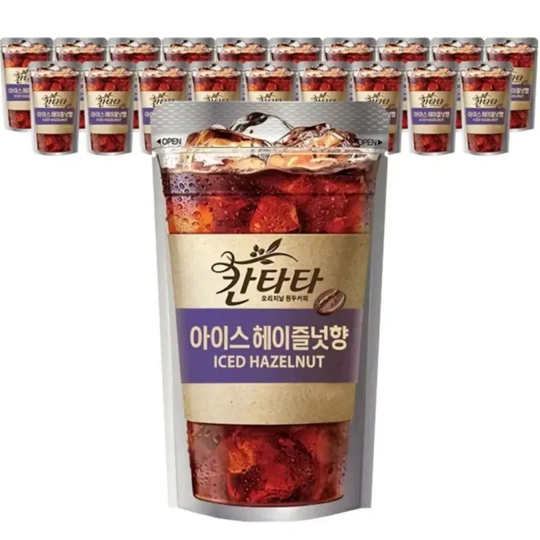 칸타타 헤이즐넛 230ml 20개 아이스 파우치 커피