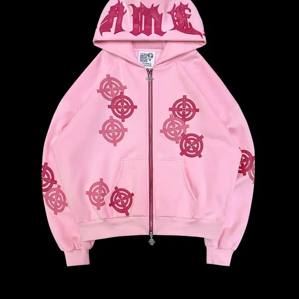 네임드콜렉티브 핑크 후드집업 incognito zip hoodie