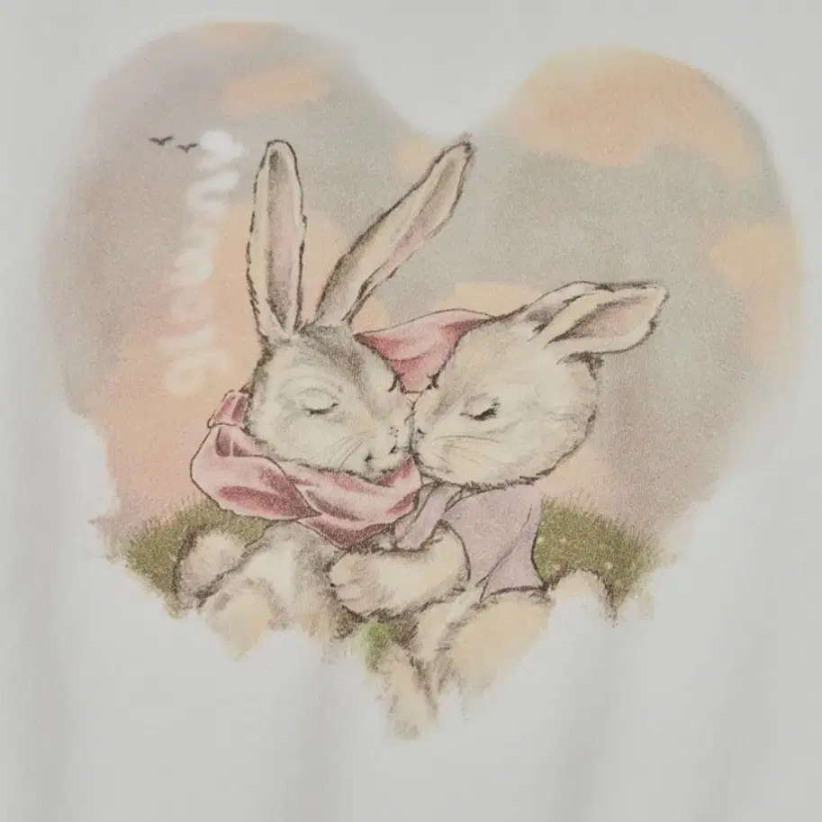 (새상품) 글로니 BUNNY IN LOVE CROP HOODIE 버니