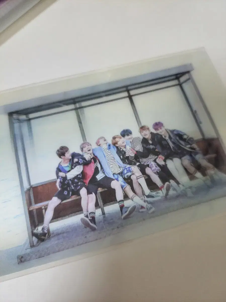 BTS's bom lenticular unofficial goods postcards