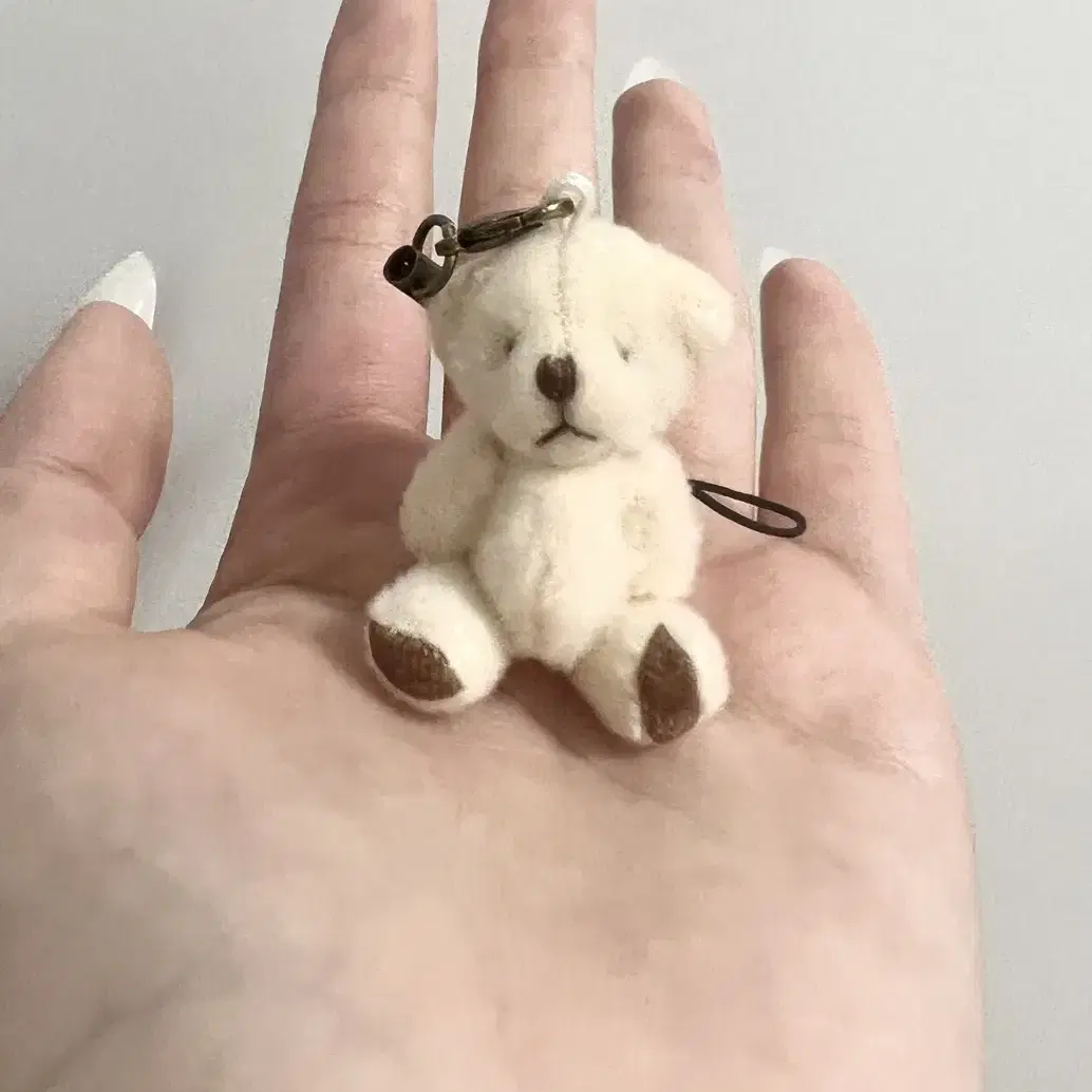 4cm 곰돌이 솜 인형 키링