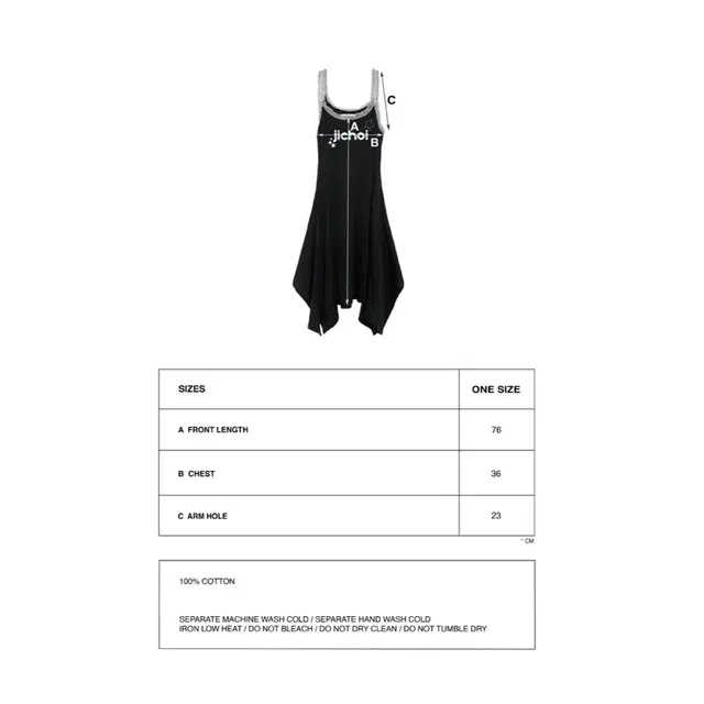 지초이 jichoi SS24 LACED DRESS (BLACK)